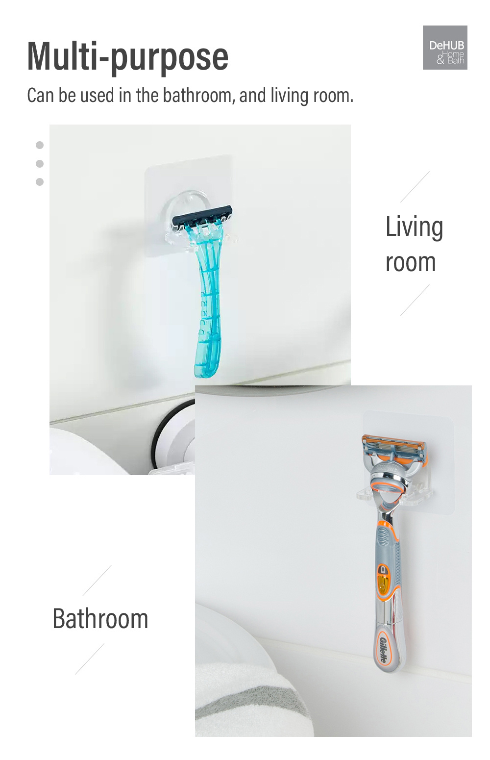 KOREA-DeHUB-Sticky-Vacuum-Pad-Razor-Holder-7